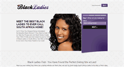 Desktop Screenshot of blackladies.co.za