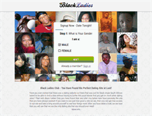 Tablet Screenshot of blackladies.co.za